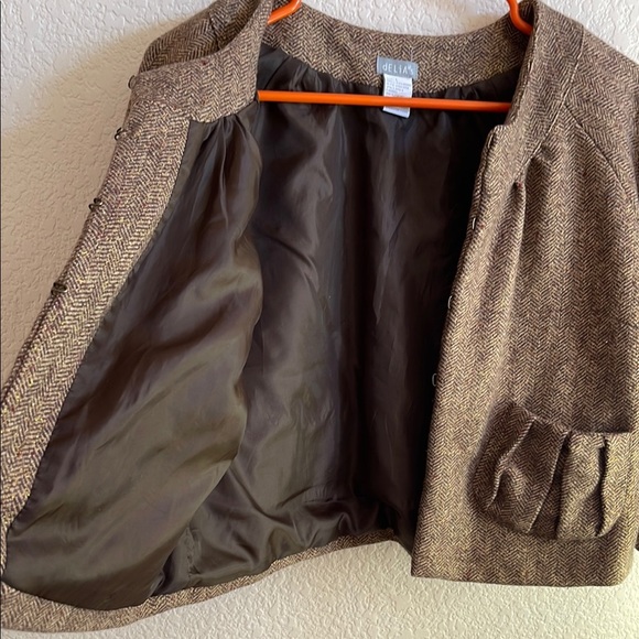 dELiA*s Brown Blazer with Textured Fabric - Picture 7 of 8